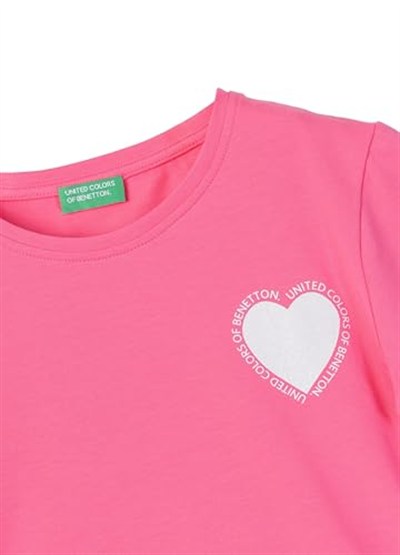 United Colors Of Benetton Kız Çocuk BNT-G21266 FUŞYA 7-8 Yaş