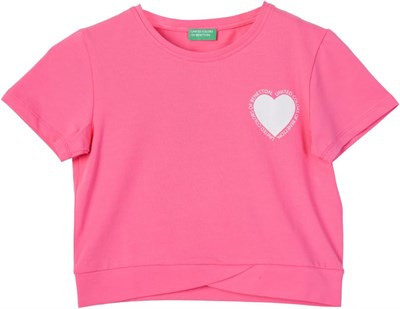 United Colors Of Benetton Kız Çocuk BNT-G21266 FUŞYA 13-14 Yaş