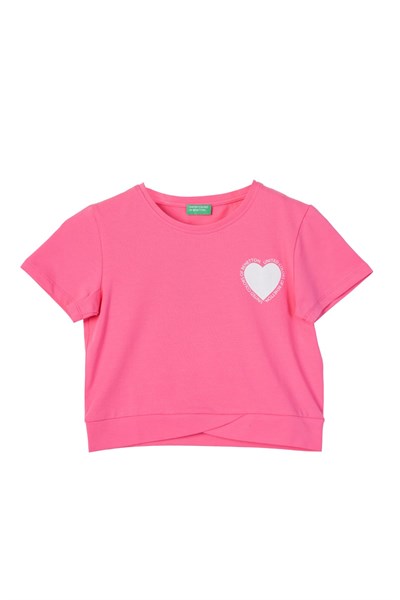 United Colors Of Benetton Kız Çocuk BNT-G21266 FUŞYA 13-14 Yaş