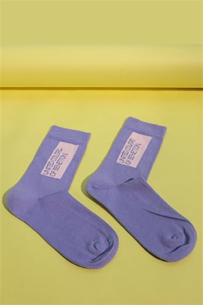 United Colors Of Benetton Kız Çocuk Çorap BNT-G24058 Lila 30-35