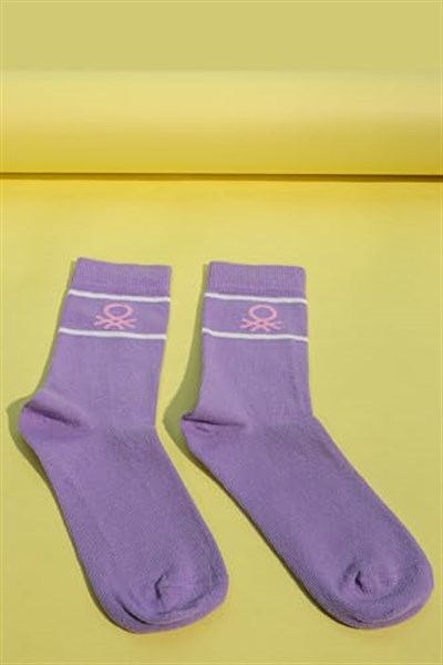 United Colors Of Benetton Kız Çocuk Çorap BNT-G24058 Lila 30-35