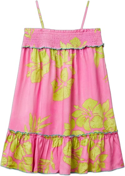 United Colors of Benetton Kız Çocuk Desenli Askılı Elbise, 625P4H7U0V00H