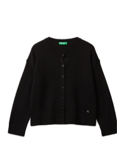 United Colors of Benetton Kız Çocuk Hırka, 225A126WC500X - Seçenekler: 6-7 Yıl, 7-8 Yıl, 8-9 Yıl, 10-11 Yıl