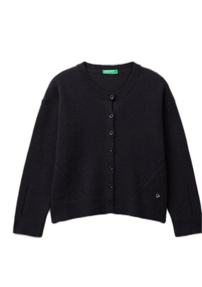 United Colors of Benetton Kız Çocuk Hırka, 225A126WC500X - Seçenekler: 6-7 Yıl, 7-8 Yıl, 8-9 Yıl, 10-11 Yıl