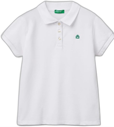 United Colors of Benetton Kız Çocuk Logolu Pike Polo T-Shirt