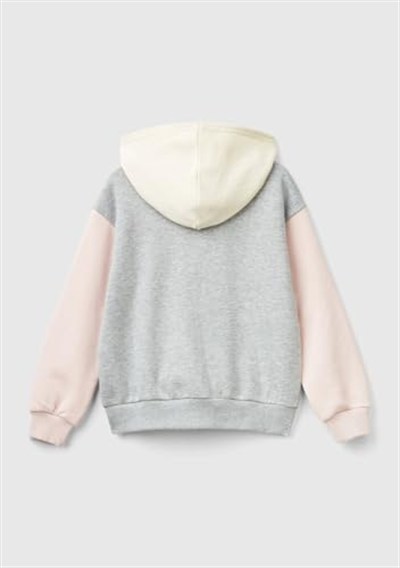 United Colors of Benetton Kız Çocuk Pembe Mix JACKET W/HOOD L/S