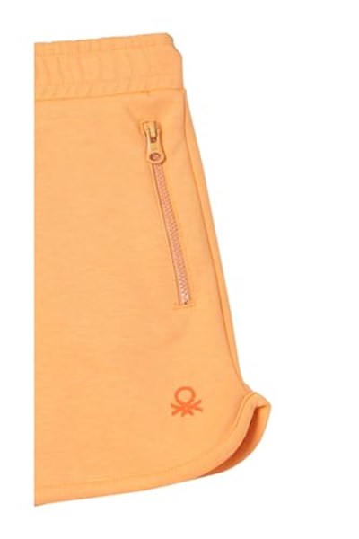 United Colors Of Benetton Kız Çocuk Şort BNT-G21278 Somon 7-8 Yaş