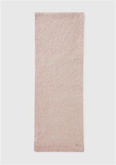 United Colors of Benetton Kız Çocuk Toz Pembe Metal Logolu Melanj Görünümlü Atkı