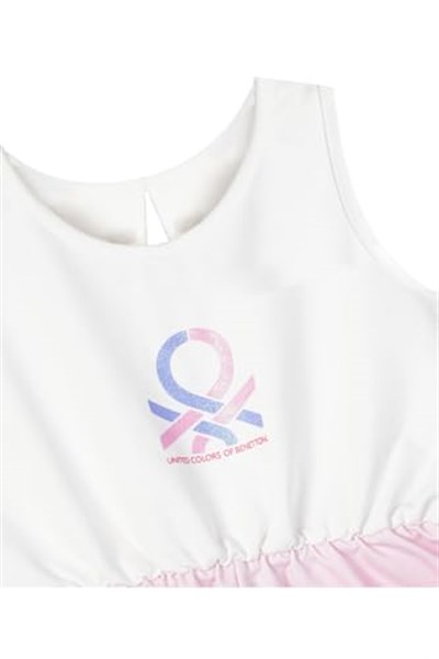 United Colors Of Benetton Kızn Çocuk Şort BNT-G21317 PEMBE 4-5 Yaş