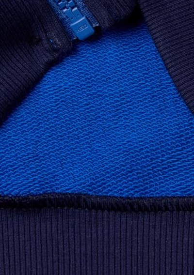 United Colors of Benetton Logo Baskılı Cepli Fermuarlı Kapüşonlu Dik Yaka Sweatshirt Kapüşonlu Sweatshirt Erkek çocuk