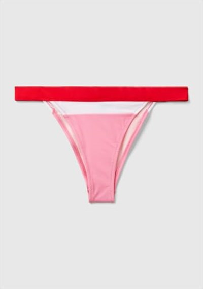 United Colors of Benetton Renk Bloklu Brezilya Modeli Normal Bel Bikini Altı Bikini Kadın