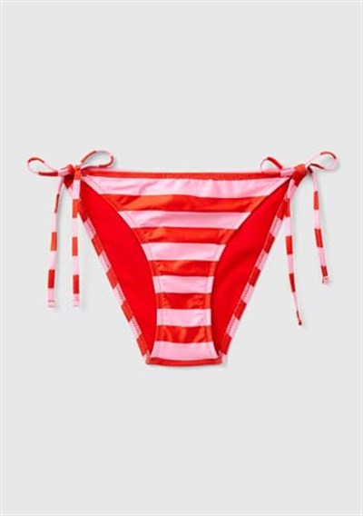 United Colors of Benetton Renk Bloklu Kenardan Bağlamalı Brezilya Model Bikini Altı Bikini Kadın
