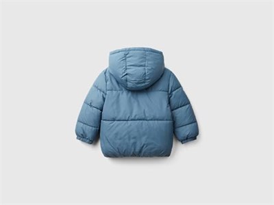United Colors of Benetton Sol Göğsü Logo Yamalı Önü Cep Detaylı Fermuarlı Mont Mont Erkek Çocuk