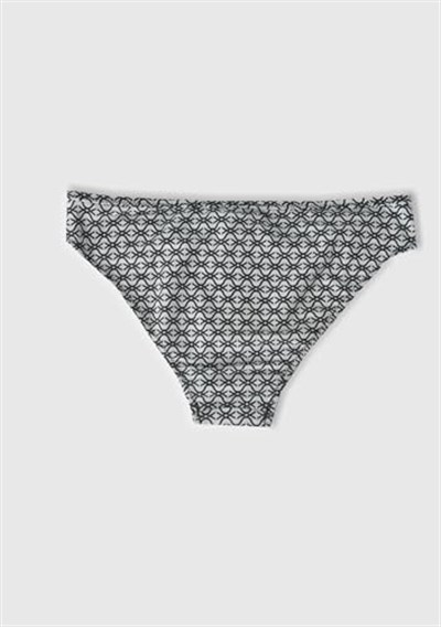 United Colors of Benetton Tamamı Desenli Fırfırlı Boyundan Bağlamalı Bikini Takımı Bikini Kız çocuk