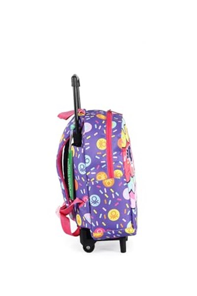 United Colors of Benetton Unıted Colors Of Benetton Kız Çocuk Anaokul Tekerlekli Sırt Çantas 03678 Mor STD