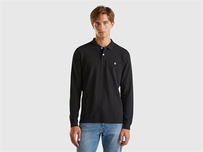 United Colors of Benetton Uzun Kollu Polo T-Shirt, Erkek Polo Tişört