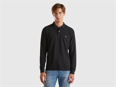 United Colors of Benetton Uzun Kollu Polo T-Shirt, Erkek Polo Tişört