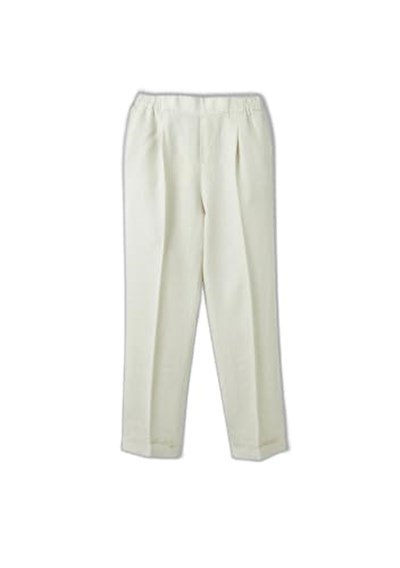 United Colors of Benetton%100 Keten Beli Lastikli Pantolon, 124P48Y5558X5