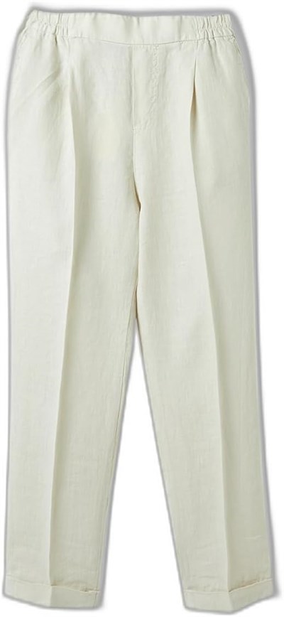 United Colors of Benetton%100 Keten Beli Lastikli Pantolon, 124P48Y5558X5