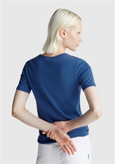 United Colors of Benetton%100 Koton Benetton Yazılı Basic Tshirt T-Shirt Kadın