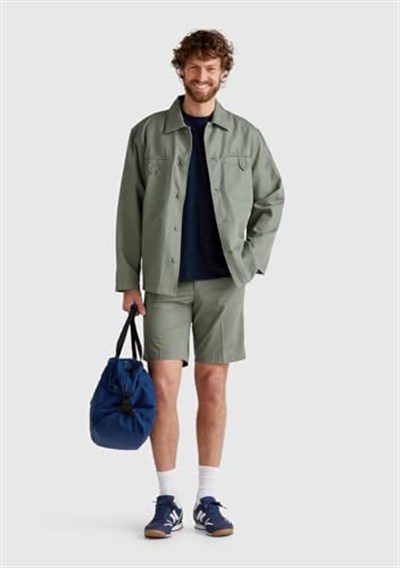 United Colors of Benetton%100 Koton Paraşüt Kumaş Bermuda Şort, 125P4W3LU9014