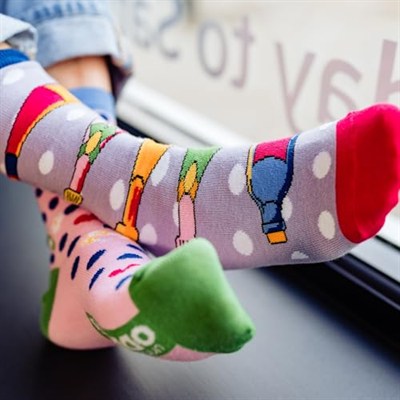 United Oddsocks Let`s Brunch! - - 6lı Kutu Kadın Tek Çorap - UK 4-8, EUR 37-42, çok renkli, 4-8