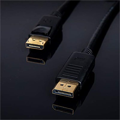 UNITEK DisplayPort auf Displayport Kabel/ 2 Meter, Schwarz/Full HD, 2K, 4K, 3D, 3840x2160 und weitere/Verbindungskabel mit vergoldeten Stecker/Y-C608BK