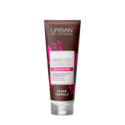 URBAN Care Argan Yağı & Keratin Kolay Kırılan Yıpranmış Saçlara Özel Saç Bakım Kremi 250ml- Vegan - Seçenekler: 250 Ml, 250 Ml (2 paketi)