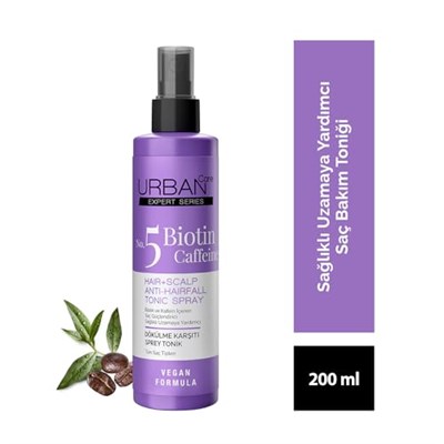 URBAN Care Expert Biotin & Kafein Dökülme Karşıtı Saç Toniği 200 ml- Vegan