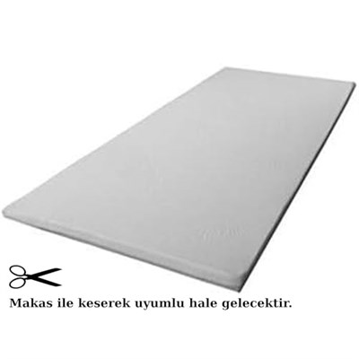 Ütü Masası Süngeri 22 Dansite 5 mm – Isıya Dayanıklı Gri 60 × 140 cm