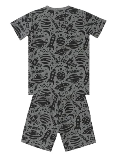 Uzay Roket Erkek Çocuk T-shirt Şort Takım