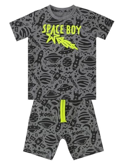 Uzay Roket Erkek Çocuk T-shirt Şort Takım