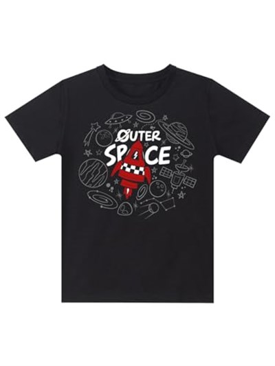Uzay Roketi Erkek Çocuk T-shirt Kapri Şort Takım