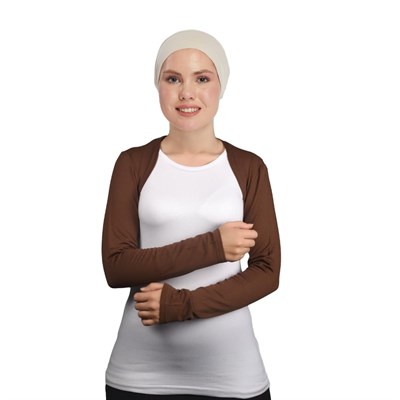 Uzun Kollu Tesettür Bolero