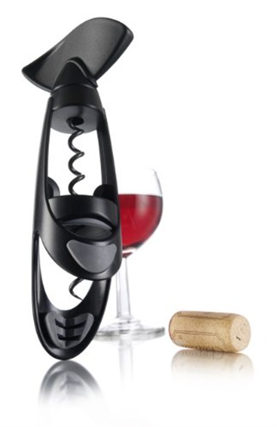 Vacu Vin - 68814606- Tirbuşon Twister siyah hediye paketi