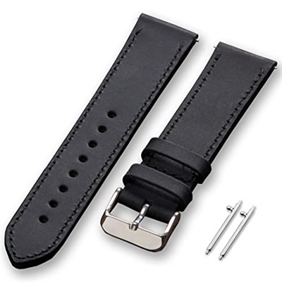 vagave Samsung Watch 4 5 6 7 40 44mm Gear S3 Active 2 Frontier Deri Kordon 40mm 41mm 45mm 46mm (20mm genişliğinde deri kordon)