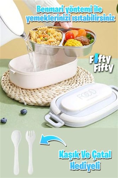 Vagonlife 1140 ML 2 Kat Paslanmaz Çelik Çorba Kaseli Bento Lunch Box Yeni Nesil Sefer Tası -FFLBOX10403