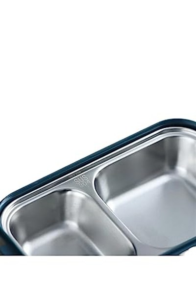 Vagonlife Bento 1400ml Lunchbox 2 Katlı Çelik Sefer Tası Yemek Kutusu (Pembe)