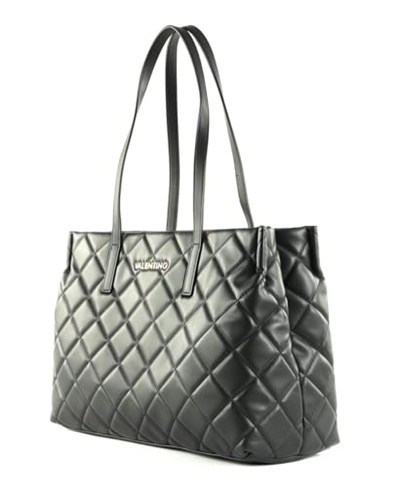 Valentino Bayan Tote Bag/Omuz Çantası/Shopper OCARINA Siyah Suni Deri Vegan