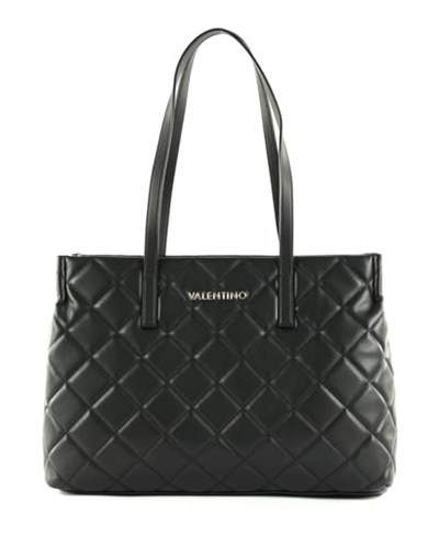 Valentino Bayan Tote Bag/Omuz Çantası/Shopper OCARINA Siyah Suni Deri Vegan