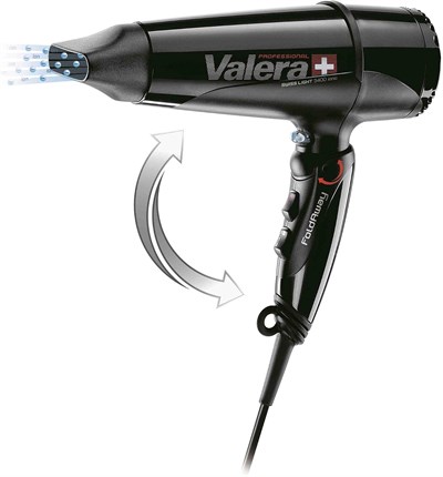 Valera Swiss Light 5400 fold-Away Ionic – 2000 W, Mod.: SL 5400 T, profesyonel saç kurutma makinesi, iyon-jeneratör, Swiss Made – Ultra hafif ve dar Ondulierduese bilgisayarların ile