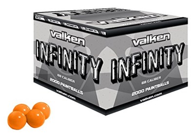 Valken Infinity Paintballs - 68cal - 2.000ct - Orange-Orange Fill
