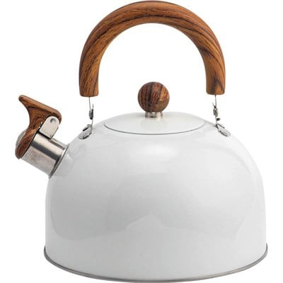 Valkyrie 3L Düdüklü Kettle Su Isıtıcı Çaydanlık Paslanmaz Çelik Yüksek Islıklı Beyaz
