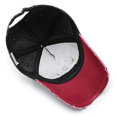 Valkyrie Rock Eskitme Trucker Şapka Unisex Metal Tokalı Ayarlanabilir Vintage Siyah Kırmızı
