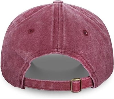 Valkyrie Rock Eskitme Trucker Şapka Unisex Metal Tokalı Ayarlanabilir Vintage Kırmızı Siyah