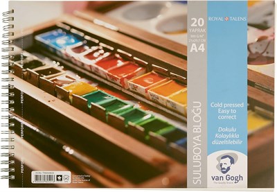 Van Gogh Suluboya Bloğu 300 Gr - A4 - 20 Yaprak Spiralli