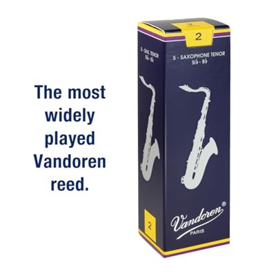 Vandoren SR222 Tenor Saksafon Geleneksel Kamışları Sertlik 2; 5li Kutu