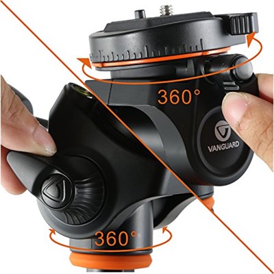 Vanguard Espod Cx 203Ap, Foto/Video Tripod, Max Yükseklik 155cm, Siyah