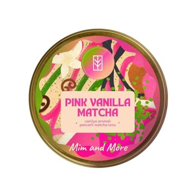 Vanilla Pink Matcha - Vanilya Aromalı Pembe Superfood Matcha Tozu, 25 Gr