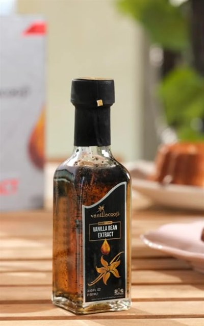 Vanillacoop vanilya çubuğu extract 100 ml (100 ml - 130 gr) 2li çubuk vanilya çubuğu hediyeli